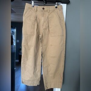 Banana Republic Women's Cropped Chino Pants in Tan